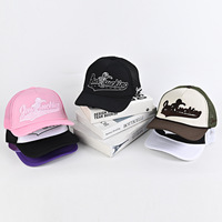 Gorra Trucker Unisex de Alta Calidad, 5 Paneles, Ajustable, Personalizada, Deportiva, con Letras y Diseño Argyle, de Algodón, con Bordado 3D