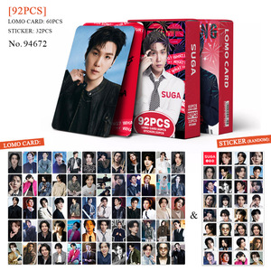 92 Piezas/Set de Fototarjetas y Pegatinas de Kpop de Suga, Taehyung, Jungkook, Jin, Jimin, J-Hope, RM, del Álbum SWIM 2.0, Tarjetas Lomo del World Tour de ARIRANG - Product Image 4