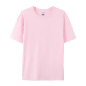 AI-MICH Großhandel Logo 100 % Baumwolle einfarbig Herren-T-Shirt Freizeit Kurzarm individuelles T-Shirt hochwertige Straßenbekleidung