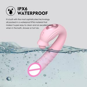 Vibrateur télescopique rotatif à léchage de langue, rechargeable par USB, étanche IPx6, masturbateur féminin, jouet sexy, stimule l'orgasme pour femme - Product Image 2