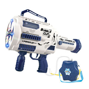 Pistola de Burbujas Eléctrica de Mano, de Plástico, con Múltiples Orificios, para Niños, Fiestas al Aire Libre, Juguetes de Burbujas - Product Image 4