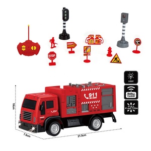 Trẻ em Đồ chơi kỹ thuật xây dựng xe tải chơi Set cháy động cơ xe cứu hộ thành phố xe <span class=keywords><strong>RC</strong></span> xe - Product Image 5