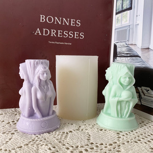 Moule à bougie en silicone pour portrait de déesse, portrait de corps entier, design à trois côtés, fille <span class=keywords><strong>enceinte</strong></span>, femme <span class=keywords><strong>enceinte</strong></span>, moule cylindrique - Product Image 5