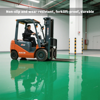 Peinture époxy liquide transparente écologique pour sols en ciment, livraison directe d'usine, certifiée RoHS, couleurs personnalisées, baril de 20 kg
