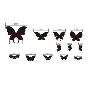 <span class=keywords><strong>Adesivi</strong></span> Decorativi a Specchio 3D a Forma di Farfalla Autoadesivi <span class=keywords><strong>per</strong></span> Pareti - Product Image 6