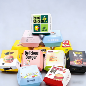 Cajas para Alitas <span class=keywords><strong>de</strong></span> Pollo y Hamburguesas con Logotipo Personalizado, Desechables, Biodegradables, Ecológicas, con Forro <span class=keywords><strong>de</strong></span> Esponja, Laminación Mate, Empaque para <span class=keywords><strong>Comida</strong></span> Rápida - Product Image 5