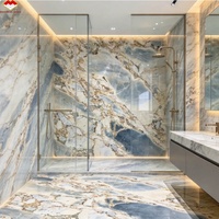 Dalle de marbre blanc Calacatta Viola chinois pour lavabo de salle de bain, plan de travail de cuisine, îlot, table à manger, escalier, hall, hôtel, villa
