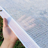 Filet d'ombrage tricoté en PEHD anti-UV pour serres extérieures, plantes, patios, jardins, terrasses, balcons, poulaillers, couverture carrée