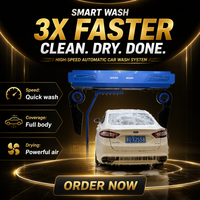 Lave-auto sans contact commercial, machine de lavage automatique pour voitures et motos