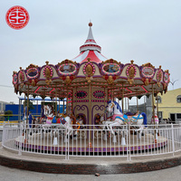 Fabricant de FRP de haute qualité Limeiqi, carrousel pour enfants de luxe à 16 places, petit carrousel à vendre