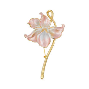 Elegant Flower Brooch Zinc Alloy Women's Party Corsage Lotus Design XC06770T9105 - Product Image 5