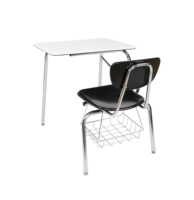 Meubles de classe personnalisés ZOIFUN, ensemble table et chaise d'étudiant en plastique rigide pour la formation