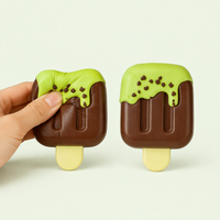 Jouets Squishy en Mousse PU SY en Forme de Dessert (Glace, Sucette Glacée) pour Soulagement du Stress, à Remontée Lente, Jouets Sensoriels Anti-Stress en Gros