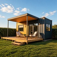 Bureau extérieur moderne insonorisé en structure acier, pod modulaire préfabriqué, poste de travail mobile