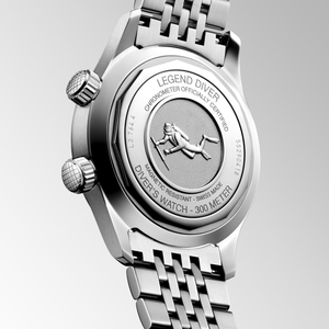 Reloj mecánico automático para hombre, estilo deportivo, pulsera de acero inoxidable negra, marcadores luminosos, reloj de pulsera con bisel giratorio Longinesing - Product Image 5