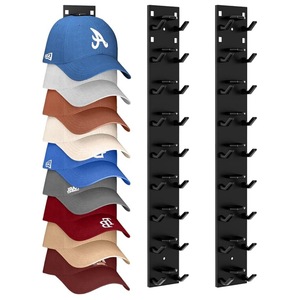 Support mural pour casquettes <span class=keywords><strong>de</strong></span> baseball – <span class=keywords><strong>Organisateur</strong></span> <span class=keywords><strong>de</strong></span> casquettes en plastique pour porte et placard, rangement gain <span class=keywords><strong>de</strong></span> place pour plus <span class=keywords><strong>de</strong></span> 10 casquettes - Product Image 1