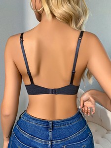 Hàng Ngày Thoải Mái Rắn Mô Hình Áo Ngực Cho Nữ Cô Gái Thoáng Khí Vú Nâng <span class=keywords><strong>Push</strong></span>-<span class=keywords><strong>up</strong></span> Có Thể Điều Chỉnh Dây Miễn Phí Dệt Kim Cup - Product Image 4