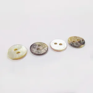 Agoya Shell Button Buttons 2-holes Button Metal Zinc Alloy Sustainable Wholesale Hot Selling Decorative Two Hole Round Natural
