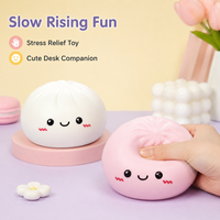 Jouet Squishy en forme de pain vapeur de 14 cm, réaliste, créatif, à récupération lente, anti-stress