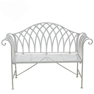 विंटेज धातु लोहे Foldable Slatted डिजाइन आँगन बेंच आउटडोर उद्यान बेंच - Product Image 6