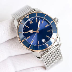 Montre mécanique automatique de haute qualité en acier inoxydable avec calendrier, résistante à l'eau, fermoir papillon - Product Image 2