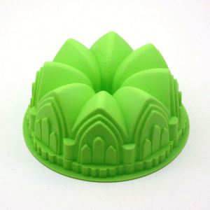 Moule en silicone Crown Castle pour pâtisserie, moule à muffins, plateau à savon artisanal pour glaçons, gâteaux, pain - Outils à gâteau multi-usages - Product Image 1