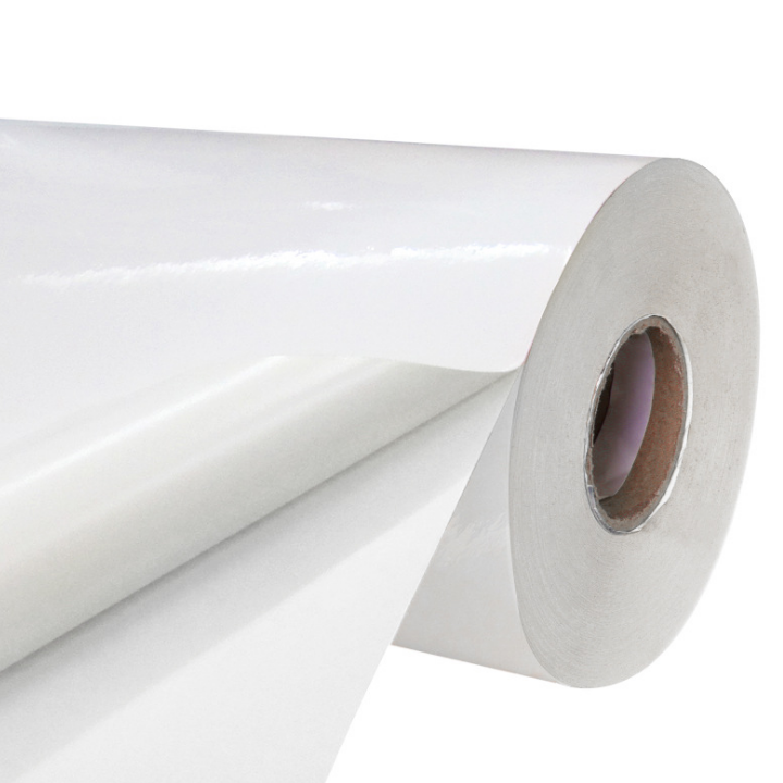 Self Adhesive Roll Materials Paper Films Self Adhesive Metallised Materials White PP Polyester Self Adhesive Film