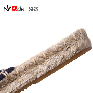 Custom emboriery בד מקרית גבירותיי שטוח יוטה femmes גומי סוליות עבור דק סנדלי נעלי בד נעלי נשים - Product Image 5