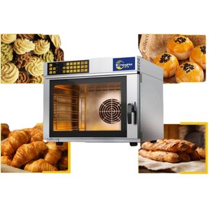 เตาอบพาความร้อนไฟฟ้าเชิงพาณิชย์คุณสมบัติอัตโนมัติสำหรับเค้กขนมปังแป้งสำหรับผักผลไม้รวมถึงเครื่องตัดเนื้อ - Product Image 1