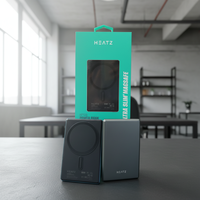 Batterie externe ultra-fine à charge rapide sans fil 22,5 W 5000 mAh haute capacité, entrée Type-C, magnétique, Li-Polymère