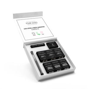 Kit de rehaussement des cils et des sourcils Global Beauty Large Shields, boîte magnétique vide avec insert en mousse - Finition douce au toucher longue durée pour les yeux - Product Image 1