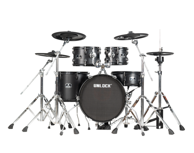 UNLOCK Professional Silent Electronic Drums-Percussion Instrument-Luxury Stage & Home Kit with Advanced Strike Technology