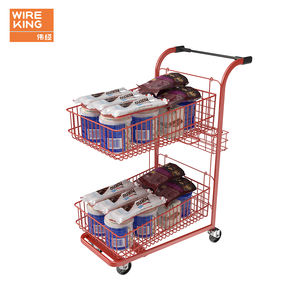 Chariots de supermarché couleur de taille personnalisée chariots de magasinage chariot de supermarché chariot de fourniture d'épicerie - Product Image 5