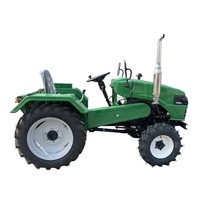 Mini Tractor Agrícola de 15HP, 18HP, 20HP, 22HP, 24HP, 30HP, con Transmisión por Correa, 4X4, 4WD, Pequeño, para Agricultura, Compacto
