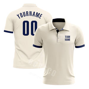 Custom Wit Golfpoloshirt Polyester Spandex Wit Poloshirt Met Kraag - Product Image 5