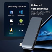 Nuevo Hub USB C 3.2 con Salida HDMI 4K60Hz, Puertos de Datos de 10Gbps, Base Universal para Laptop Compatible con Mac, Windows, Linux, Chromebook, ODM, OEM