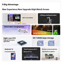 Téléviseur intelligent sans fil de 22 pouces et 32 pouces pour diffusion en direct, films, karaoké, machine mobile décontractée avec écran 2K, 4K
