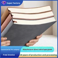 Carnet en cuir de mouton transfrontalier, format A4, grand format, cuir souple, format A5, simple, lignes horizontales, format étudiant, format professionnel, épaissi, format B5, personnalisé
