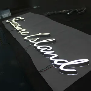 Custom 3d Acrylic Led Letters Electronic Signs Advertising Neon Light Sign Channel Letter Led Illuminated Sign