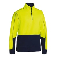 Pull à fermeture éclair en polaire haute visibilité - Ignifuge - Protection UV - Vêtements de travail unisexes