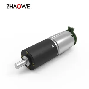 ZHAOWEI Oem 3V 12V 32Mm Gearbox Plastik Planet Motor Roda Gigi Dc Tanpa Sikat dengan Enkoder untuk Penggerak Kereta Dorong Listrik