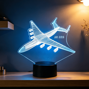 Colorful Changing <b>LED</b> Night Lamp 3D Table <b>Light</b> with Double Color Base Luminous Acrylic Lamp for Kids Bedroom Room Decoration - Product Image 4
