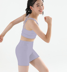 Conjuntos de fábrica 2025 para niños, venta al por mayor, sujetador para niñas, pantalones cortos, conjuntos de Fitness para Yoga, ropa activa, conjuntos de Yoga para niños - Product Image 5