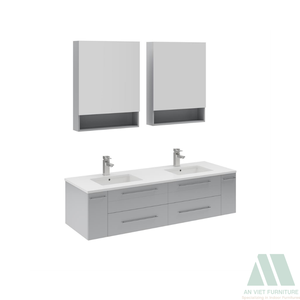Gabinetes Lavabo de madera y metal de estilo moderno Gabinetes de madera listos para ensamblar con estilo para baño escolar Uso en apartamentos de hospital - Product Image 4