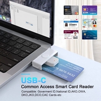 Lecteur de carte à puce certifié ROHS Lecteur de carte à puce EMV sans fil avec interface USB pour une utilisation ATM Installation facile