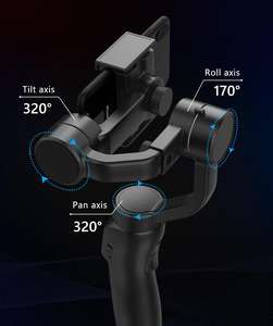 TikTok F8 <span class=keywords><strong>Smartphone</strong></span> portable Gimbal AI Tracking Stabilisation 3 axes Tige d'extension intégrée Batterie 2500mAh Supports de fonction FPV - Product Image 6