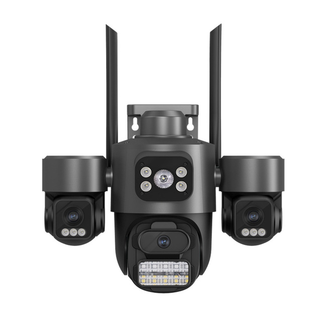 Dome Outdoor Security Camera 4K Ip Full Color Night Vision Motion Detection AI Human Tracking Two-Way Audio WIFI PTZ Camera