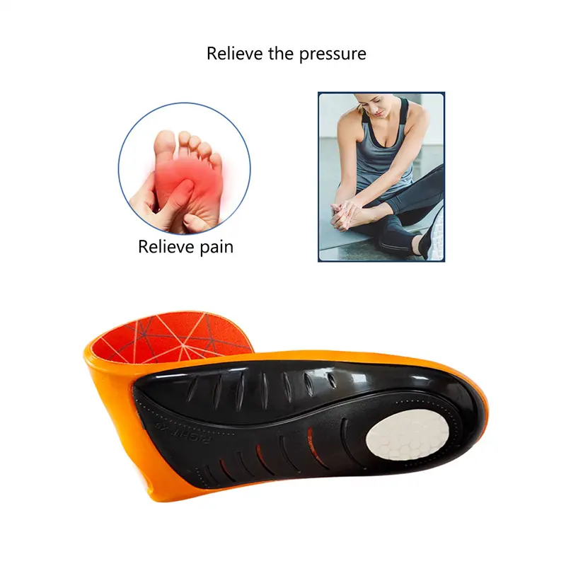 3cm vòm hỗ trợ chỉnh hình chèn làm giảm bàn chân Phẳng Massage plantar Fasciitis dụng cụ chỉnh hình giày lót