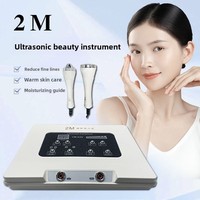 Appareil de lifting ultrasonique pour les yeux et le visage à usage domestique, pour l'élimination des cernes, instrument de beauté ultrasonique pour les yeux et le visage avec tête de 2M