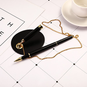 Venta <span class=keywords><strong>al</strong></span> por mayor Base fija con cadena Metal escritorio pluma Hotel Conferencia Banco mano cuenta firma negocios regalo bola - Product Image 6